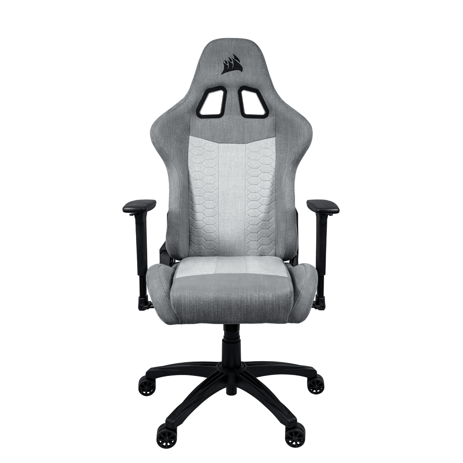 Silla Gaming Corsair TC100 Relaxed | Gris, Tela Transpirable, Reposabrazos 2D, Reclinable 90-160°, Soporta 120 kg