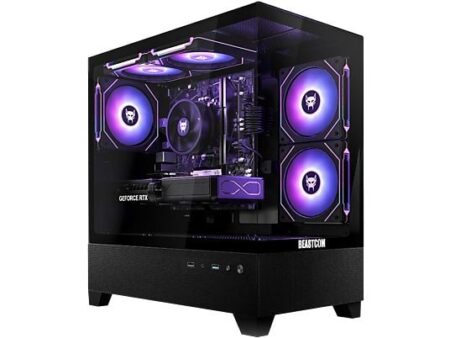 PC Gaming BEASTCOM Q5 - AMD Ryzen 5 4500, 16GB RAM, 1TB SSD, Radeon RX 9060 XT, Wi-Fi, Windows 11 Pro, Negro