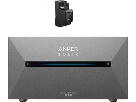 Kit Solar Anker SOLIX Solarbank 2 E1600 AC + Medidor Inteligente, 1200W, Expansión hasta 9,6 kWh, Compatible con Paneles Solares Anker, IP65, Carga Rápida