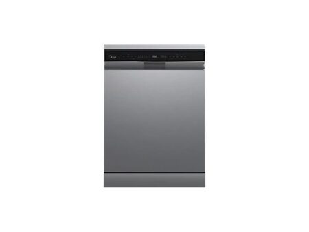 Lavavajillas Midea MDWEF1433DSS, 14 Servicios, 9 Programas, 59.8 cm, Inox, Aquastop, Motor Inverter, Turbo Speed+