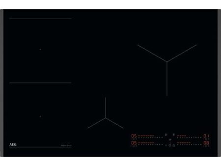 Placa de inducción AEG Serie 7000 SenseBoil V84IIB10FB, 4 Zonas, 780 mm, Función Pausa, Asistente de Cocción, Negro