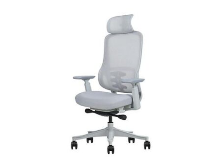 Silla de Oficina Phoenix Lira-W | Blanca, Reposabrazos 3D, Reposacabezas 2D, Respaldo Transpirable, Hasta 120 kg