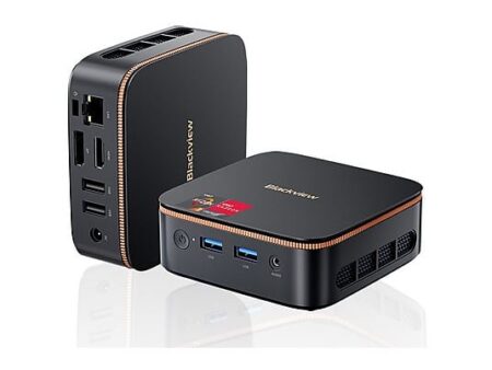 Mini PC Blackview MP20 – AMD Ryzen 3 3300U hasta 3.5GHz, 16GB RAM DDR4, 512GB SSD M.2, Radeon Vega 6, Triple Display 4K HDMI + DP, WiFi 5, Bluetooth 4.2, Windows 11 Pro, Negro