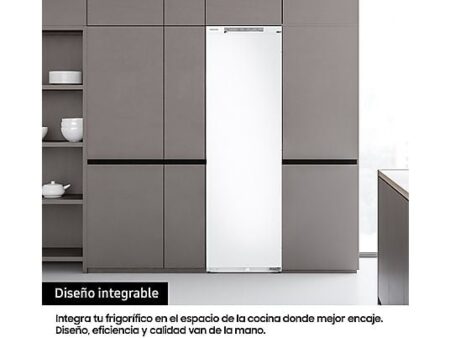 Congelador Vertical Integrable Samsung BRZ22700EWW/EF 218L Blanco, No Frost, AI Energy Mode, Wi-Fi, 4 Estrellas