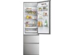 Frigorífico combi Haier 3D 60 Series 5 HTW5620CNMG, No Frost, 414L, 205 cm, Inox, MyZone, Direct Access
