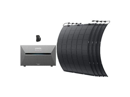 Kit Solar Anker SOLIX E2700 Pro + 4 Paneles Flexibles FS20 (225W) + Medidor Inteligente, 3600W, Carga Bidireccional, Amplia Capacidad