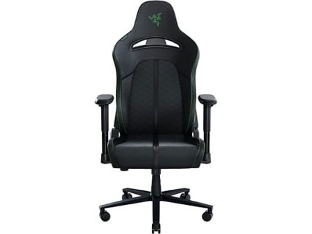Silla Gaming Razer Enki X | Negro/Verde, Reposabrazos 2D, Reclinable 152°, Cuero Sintético y Tela, Soporta 136 kg