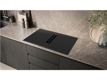 Placa de Inducción Siemens ED851HQ26E - 4 Zonas, Extractor Integrado, 80 cm, Negro