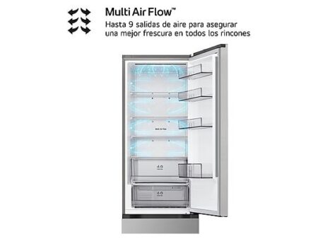Frigorífico combi LG GBBSJ21DPY, No Frost, 375L, 203 cm, Plata, DoorCooling+, Multi Air Flow, 4 Estrellas