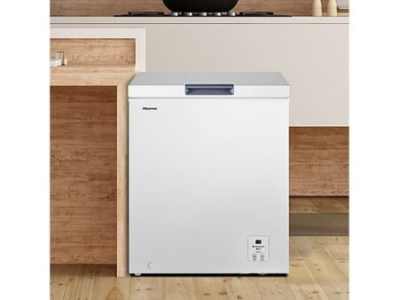 Congelador horizontal Hisense FT184D4AWYE 142L, Cíclico Defrost, My Fresh Choice, Super Freeze, Clase E, Blanco 85.4 cm