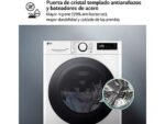 Lavadora Secadora LG F2DR5S09A1W, 9 kg Lavado + 5 kg Secado, 1200 rpm, 12 Programas, Función Vapor Steam™, Blanco