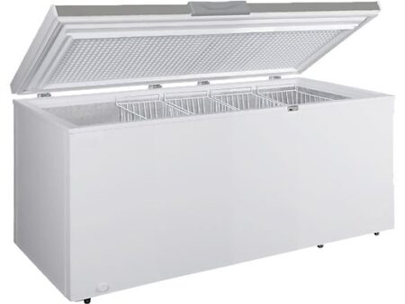 Congelador horizontal Jocel JCH485 485L, Fast Freeze, Display digital, Cerradura, 4 cestas, Clase E, Blanco/Inox 85 cm