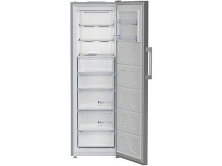 Congelador Vertical BEKO B3RFNE314XB 313L Inox, No Frost, ProSmart™ Inverter, 5 Cajones, 186,5 cm