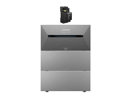 Kit Solar Anker SOLIX Solarbank 2 E1600 AC + 2x BP2700 + A17X7311, 1200W, IP65, 10 Años Garantía