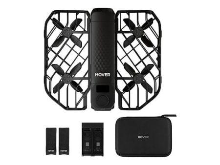 Drone HOVERAir X1 Pro Retail Combo 4K 60fps 12MP Negro, 16 min, Vuelo Manos Libres, 3 Baterías, OmniTerrain