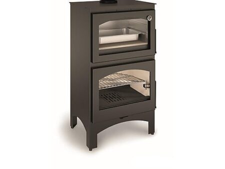 Estufa de Leña con Horno 7,2 kW Acero Gris ECODESIGN 2022 A+ – Alta Eficiencia 85% | TJ Calefacción DARRO