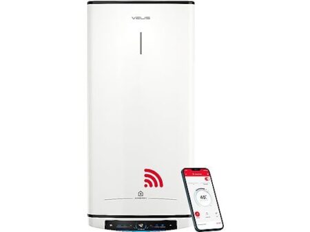 Termo Eléctrico Ariston Velis Pro Wifi 100L Blanco | Diseño Plano, Control App, Clase B