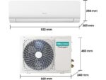 Aire Acondicionado Split Hisense KC35YR03G 1x1 Inverter 3000 fg/h, Frío/Calor, Wi-Fi, Blanco, A++