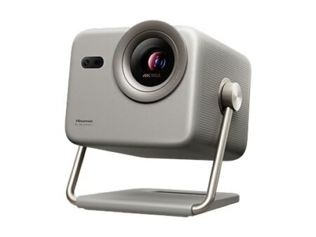 Mini Proyector Hisense M2 Pro 4K UHD, 1300 Lúmenes, Zoom Óptico 1.3x, Autoenfoque, IA, 3D, Dolby Vision, WiFi, Bluetooth, Gris