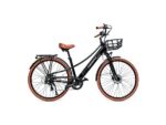 Bicicleta eléctrica de ciudad EMOTORAD Plymouth 27.5" Negra – Motor 250W, Batería 36V, 7 Velocidades Shimano, Frenos Hidráulicos, Autonomía 70-80 km