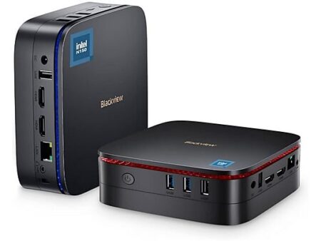 Mini PC Blackview MP60 – Intel N150 hasta 3.6GHz, 16GB RAM DDR4, 512GB SSD M.2, Intel UHD Graphics, Doble HDMI 4K, WiFi 5, Bluetooth 4.2, Windows 11 Pro, Negro