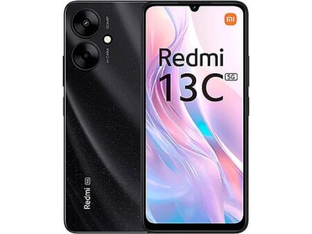 Xiaomi Redmi 13C 5G 128GB Negro, 4GB RAM, Pantalla 6.74" IPS 90Hz, Gorilla Glass, Anti-huellas, Procesador Dimensity 6100+, Batería 5000 mAh, Android 13
