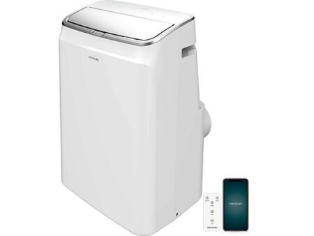 Aire Acondicionado Portátil Cecotec ForceClima 12800 Soundless Heating Connected 12000 BTU, Bomba de Calor, 5 Modos, Wi-Fi, Blanco