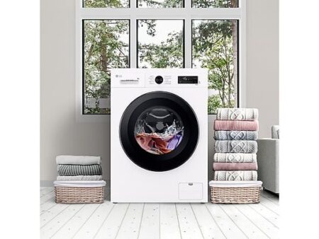 Lavadora LG F4X1009NWK 9kg 1400rpm AI Direct Drive ThinQ Blanco Marfil