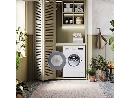 Lavadora Carga Frontal LG F4X1008NWH 8 kg 1400 RPM 10 Programas AI Direct Drive™ ThinQ™ Blanco Marfil