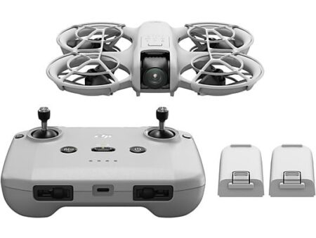 Dron DJI Neo Fly More Combo con Control RC-N3, 3 Baterías, Cámara 12MP, Vídeo 4K, Seguimiento IA, 18 min de Vuelo, Blanco