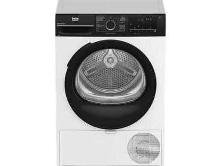 Secadora Bomba de Calor Beko BM3T49240W, 9 kg, Motor ProSmart™ Inverter, 15 Programas, EcoGentle™, AquaWave®, Display Digital, Blanca