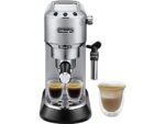 Cafetera Express De'Longhi Dedica EC685.M Metalizada, 1300W, 15 Bares, Thermoblock, Vaporizador, 2 Tazas, Compacta