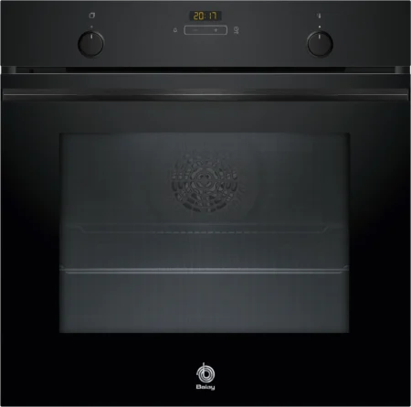 Horno Empotrado Balay 3HB5159N4 71L, Multifunción, Aire Caliente 3D, Hidrolítico, Freidora de Aire, Serie Cristal, 60 cm, Cristal Negro