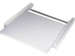 Scanpart 150120105 Kit Apilable Lavadora Secadora Universal 60 cm con Estante Extraíble, Blanco