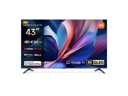 TV QLED 43" Xiaomi TV A Pro 2026, 4K UHD, Google TV, HDR10+, Dolby Atmos, Quad Cortex A55, Negro
