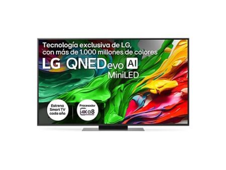 TV QNED MiniLED 55" LG 55QNED87A6B, UHD 4K, α8 AI Processor Gen2, Smart TV webOS, HDR10, Ashed Blue