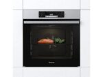 Horno Multifunción Hisense BI62216AXE2 77L Integrable Acero Inoxidable con Limpieza Hidrolítica, Guía Telescópica y Cocción 5 Niveles