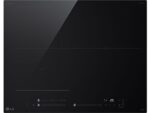 Placa de inducción LG CBIZ2432B, 3 Zonas con Zona Flex, 7400 W, WiFi ThinQ, Control Deslizante, 59 cm, Cristal Negro
