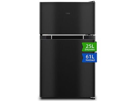 Nevera pequeña CHiQ FTM86L4LE 85L, Bajo Encimera, Inox Oscuro, 84,5 cm, Zona 0°C