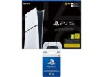 Sony PS5 Slim Digital Edition (Chasis D) 825 GB SSD, 4K, 1 mando DualSense, Blanco + Tarjeta PS Plus 20€