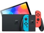 Nintendo Switch OLED 64GB Azul y Rojo Neón Consola 7" | Pantalla OLED | Joy-Con | Base con LAN | Modo TV/Portátil