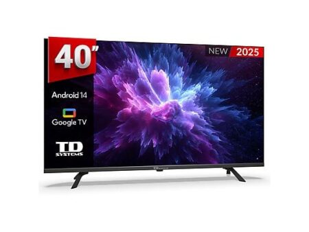 TV DLED 40" TD Systems M40K21GLE, Full HD, Google TV (Android 14), Control por voz, Dolby Digital Plus, Negro