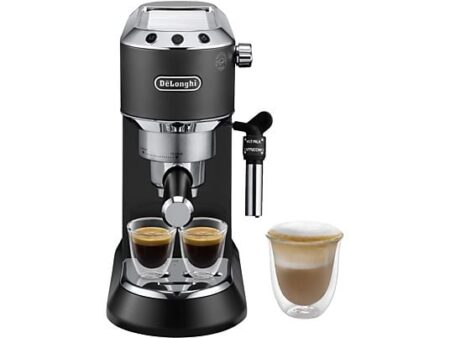 De'Longhi Dedica EC685.BK Cafetera Express 15 Bar 1300W Thermoblock, Compacta, Compatible Café Molido y Monodosis ESE, Negro