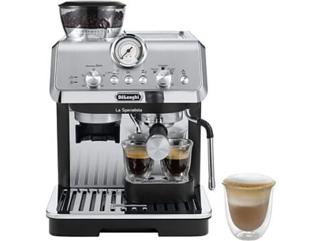 Cafetera Express con Molinillo De'Longhi La Specialista Arte EC9155.MB, 1400W, 15 Bares, 1.7L, Thermoblock, Barista, Negro Metalizado