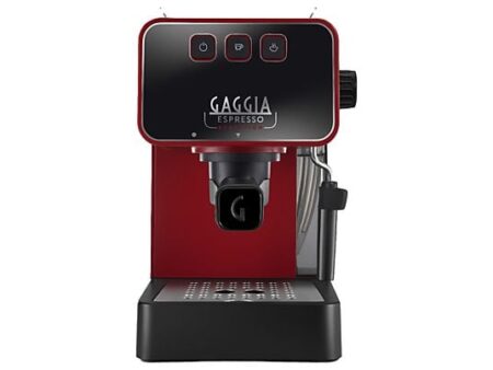 Cafetera Express Gaggia Espresso Evolution Roja, 15 Bares, 1900W, PID, Preinfusión, Vaporizador, 2 Tazas