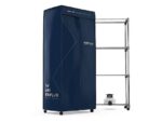 NEWLUX Secadry Secadora Portátil 1200W con Luz UV, 10 kg, Plegable con Ruedas, Armario Secado, Azul