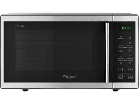 Microondas Whirlpool MWP 253 SX 25L con Grill, 900W Microondas + 1000W Grill, 7 Niveles de Potencia, Función Descongelación y Auto Clean, Inox