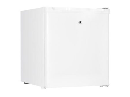 Nevera pequeña ok. OFK 061 E W 41L, Compresor, Independiente, Blanco, 51 cm