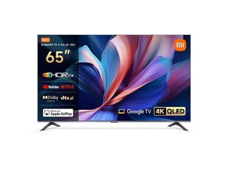 Xiaomi 65 A PRO TV QLED 65" 4K UHD Smart TV, Quad Cortex A55, Google TV, Dolby Atmos, Negro