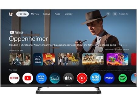 TV DLED 40" PEAQ PTV 40GF-5025C, Full-HD, Google TV, Smart TV, DVB-T2, HDR10, Dolby Audio, Negro